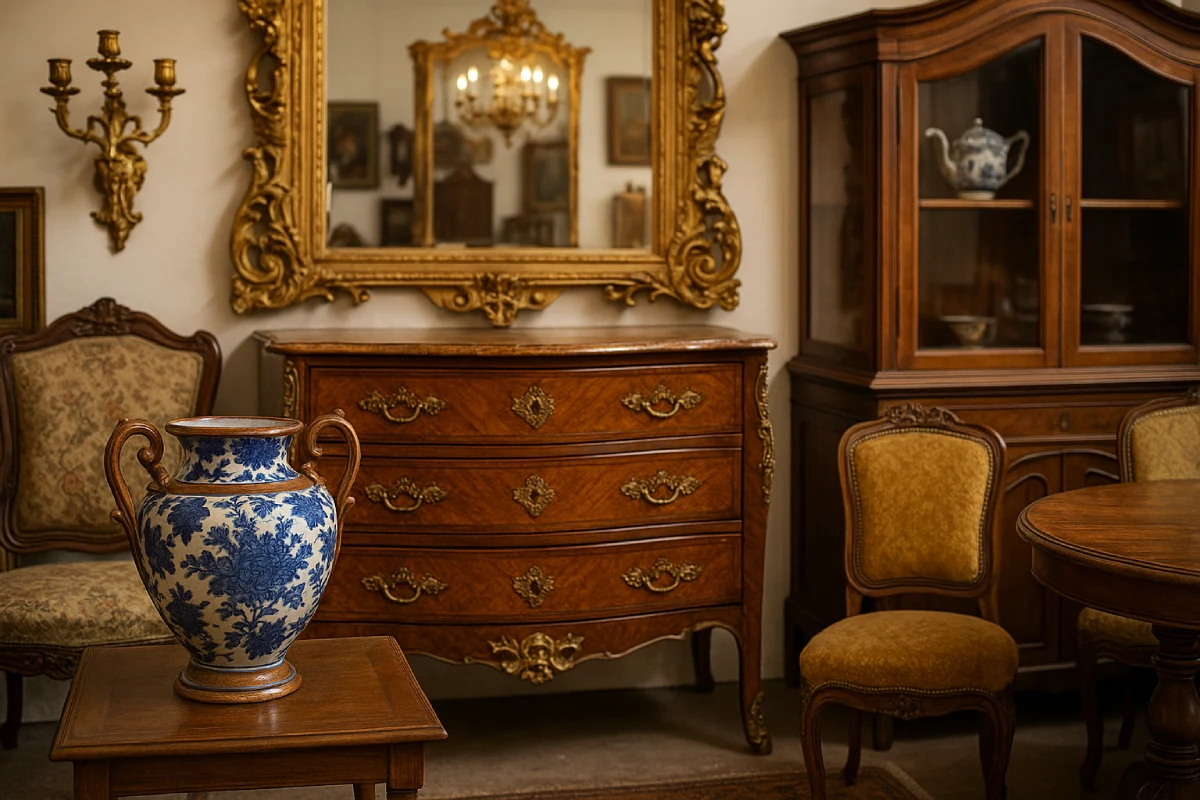 Besichtigung und Bewertung antiker Möbel in Linz – ruhige Szene bei der Terminabwicklung