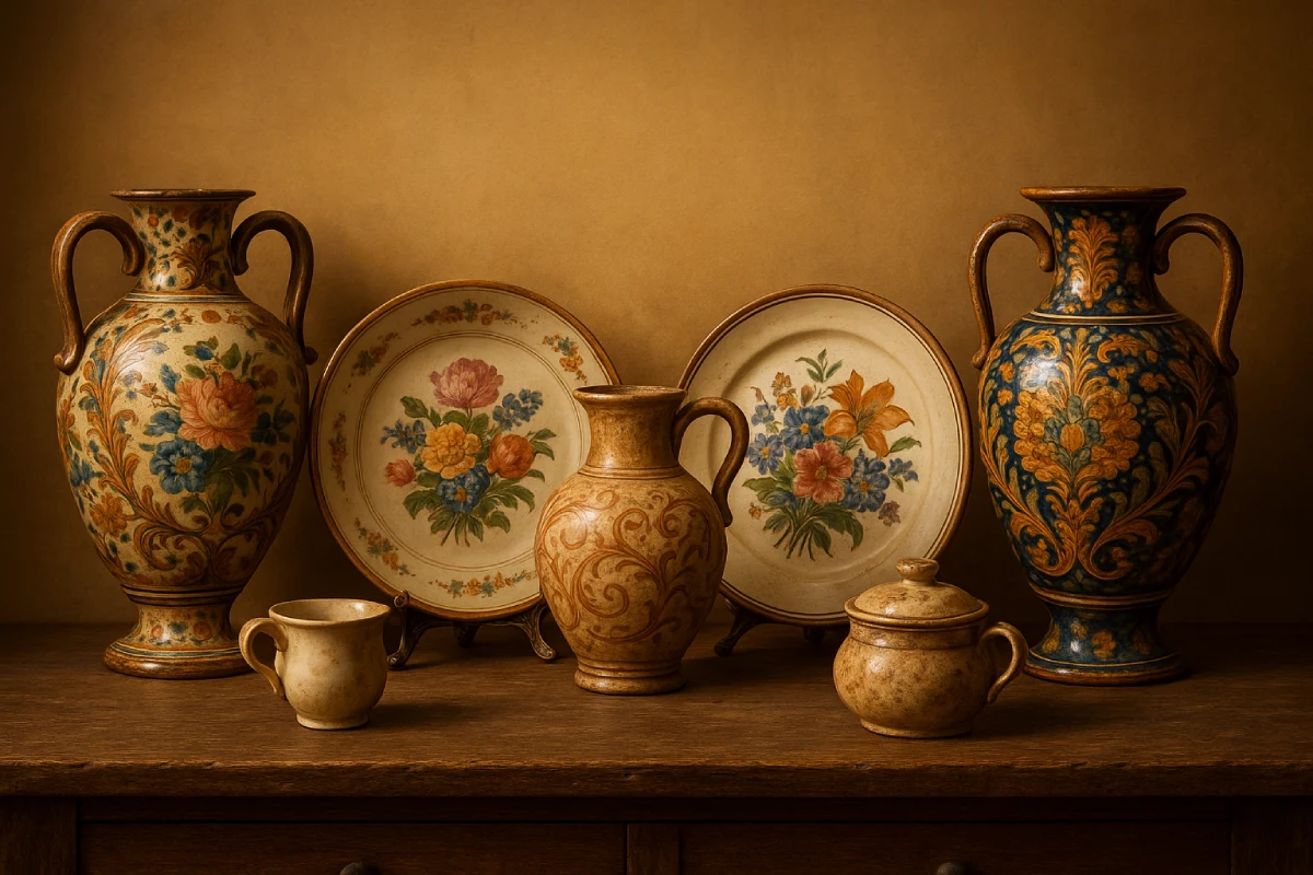 Ankauf Antiquitäten Keramik in Linz – Vasen, Schalen und Teller