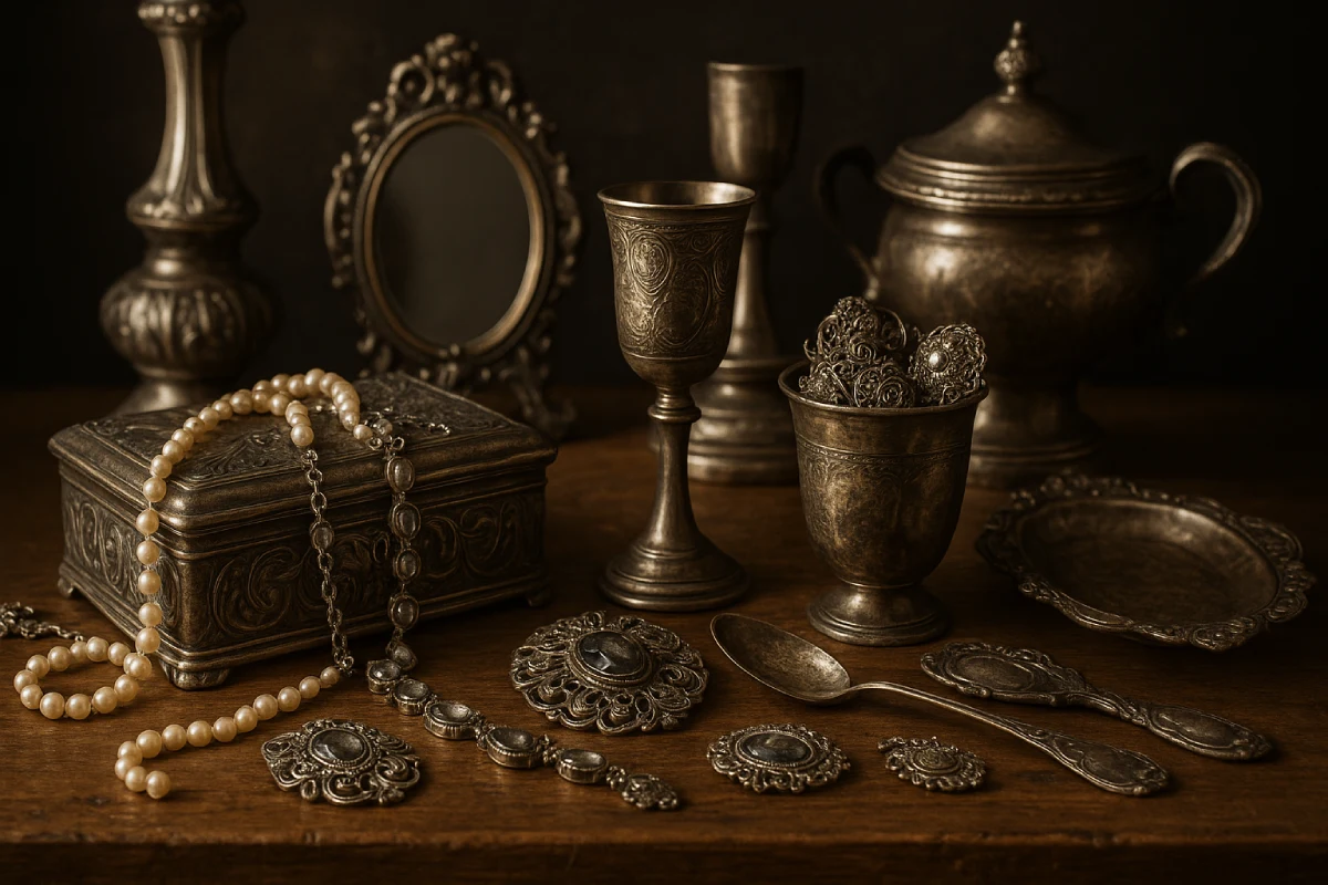 Antiker Schmuck und Silberbesteck in Linz
